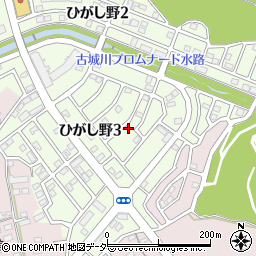 茨城県守谷市ひがし野3丁目24周辺の地図