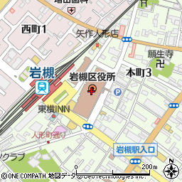 埼玉県さいたま市岩槻区周辺の地図