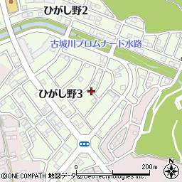 茨城県守谷市ひがし野3丁目24-8周辺の地図