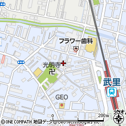 埼玉県春日部市大場1122周辺の地図