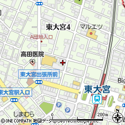 漫画文庫 FC東大宮店周辺の地図