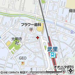 埼玉県春日部市大場1106周辺の地図