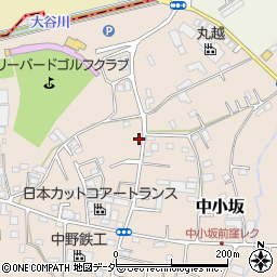 埼玉県坂戸市中小坂961-7周辺の地図
