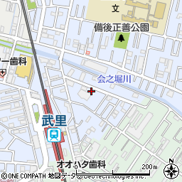 埼玉県春日部市大場1187周辺の地図