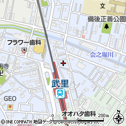 埼玉県春日部市大場1155周辺の地図