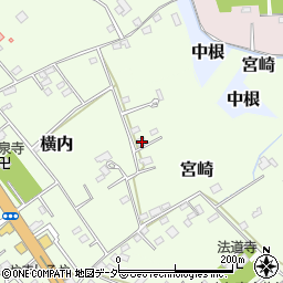 千葉県野田市宮崎232周辺の地図