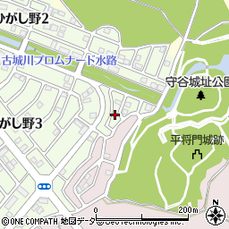 茨城県守谷市ひがし野3丁目34-4周辺の地図