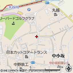 埼玉県坂戸市中小坂960-3周辺の地図