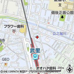 埼玉県春日部市大場1153-11周辺の地図