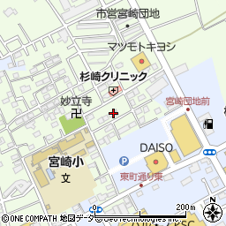 千葉県野田市宮崎56-47周辺の地図