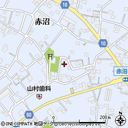 埼玉県春日部市赤沼850周辺の地図
