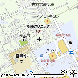 千葉県野田市宮崎56-48周辺の地図