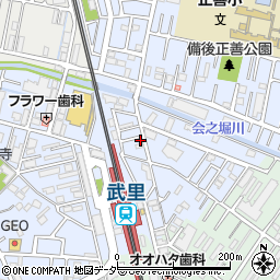 埼玉県春日部市大場1153-6周辺の地図