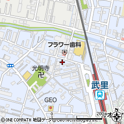 埼玉県春日部市大場1120周辺の地図