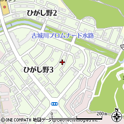 茨城県守谷市ひがし野3丁目24-5周辺の地図