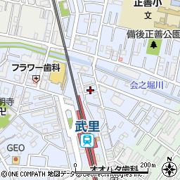 埼玉県春日部市大場1153-14周辺の地図
