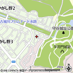 茨城県守谷市ひがし野3丁目34-2周辺の地図
