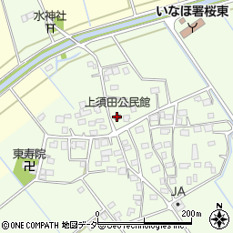 上須田公民館周辺の地図