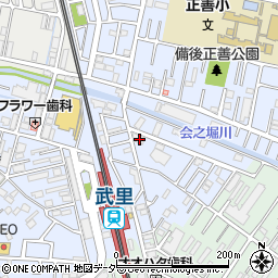 埼玉県春日部市大場1182周辺の地図