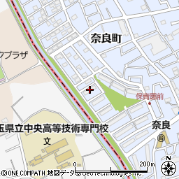 奈良町団地４号棟周辺の地図