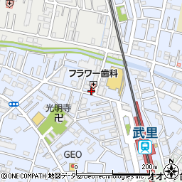 ジャパンケア春日部武里周辺の地図
