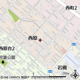 埼玉県さいたま市岩槻区西原周辺の地図