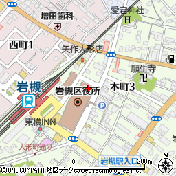 市営岩槻駅東口公共駐車場周辺の地図