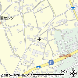 埼玉県上尾市平方1636-2周辺の地図