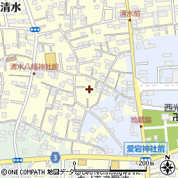 千葉県野田市清水108周辺の地図