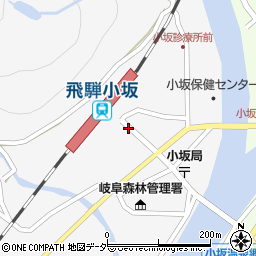 小坂駅前周辺の地図