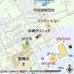 千葉県野田市宮崎56-21周辺の地図