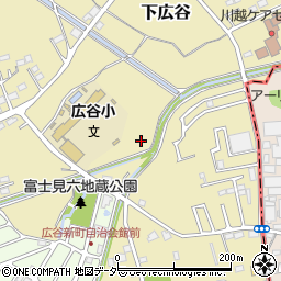 埼玉県川越市下広谷周辺の地図
