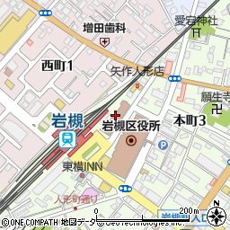武蔵野銀行岩槻ワッツ ＡＴＭ周辺の地図