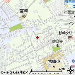 千葉県野田市宮崎69-8周辺の地図