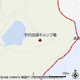 千代田湖キャンプ場周辺の地図
