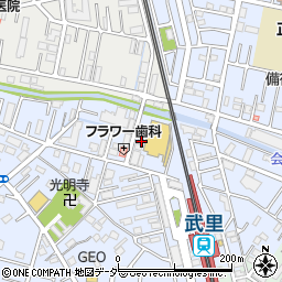 埼玉県春日部市大場1140周辺の地図