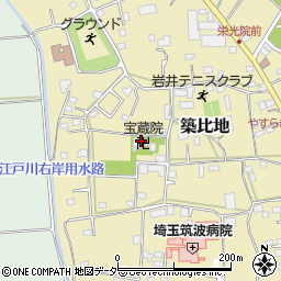 宝蔵院周辺の地図