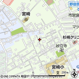 千葉県野田市宮崎69周辺の地図