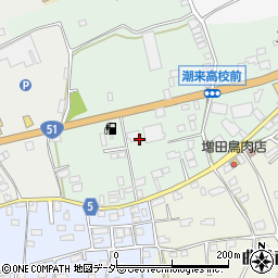 茨城県潮来市曲松周辺の地図