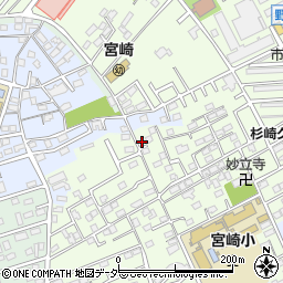 千葉県野田市宮崎68周辺の地図