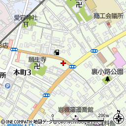 本町中央自治会館周辺の地図