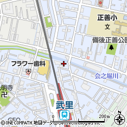 埼玉県春日部市大場1222周辺の地図