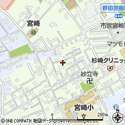 千葉県野田市宮崎70-5周辺の地図