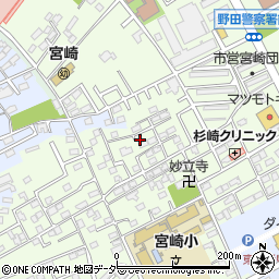 千葉県野田市宮崎64-19周辺の地図
