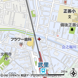 埼玉県春日部市大場1223周辺の地図