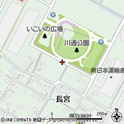埼玉県さいたま市岩槻区長宮周辺の地図