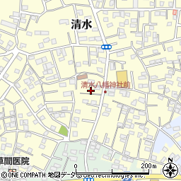 千葉県野田市清水668周辺の地図