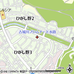 茨城県守谷市ひがし野3丁目25-8周辺の地図