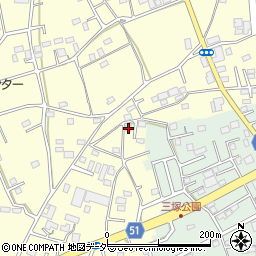 埼玉県上尾市平方1623-1周辺の地図