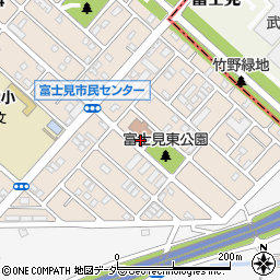 鶴ヶ島市役所　富士見市民センター周辺の地図